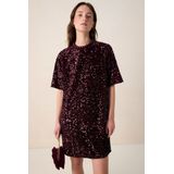 Sissy-Boy - Donkerrode jurk met pailletten