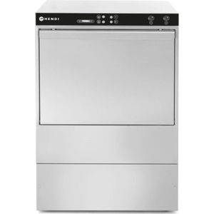 Hendi Elektronische vaatwasser - afvoerpomp - dubbelwandige deur - 400V - 6600W - 576x645x837mm