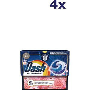 Dash - Platinum - Wasmiddel - 4x 14 sc - 380.8 gr - Pioenroos & Hibiscus