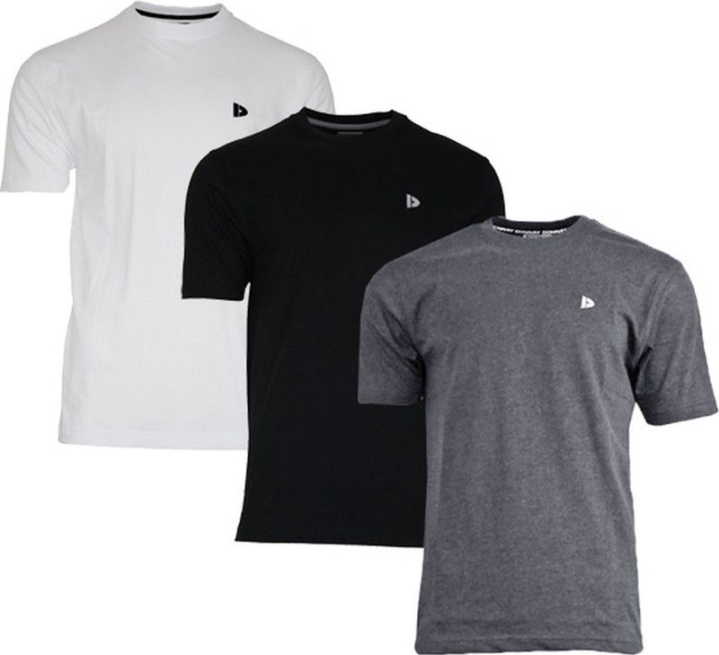 Donnay - Vince - T-shirt - Wit - 3-Pack