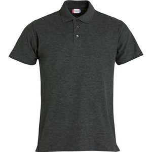 Clique Basic Polo 028230 - Antraciet Melange