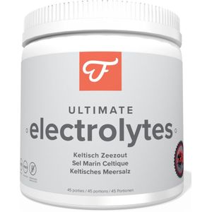 Foodie Ultimate Electrolytes Bosvruchten - Elektrolytenpoeder - Met Keltisch Zeezout en 100% Biologisch Kokosnootwaterpoeder - Bevat magnesium, kalium en calcium