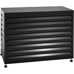 Evolar EVO-COVER-SB - Airco & Warmtepomp Buitenunit Omkasting - Maat Small - 100 x 70 x 50 cm - Gepoedercoat - Aluminium - Hoogwaardige kwaliteit - Zwart - RAL 9004