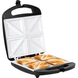 Teesa TSA3229B - Tosti-ijzer voor 4 tosti'˜s, zwart