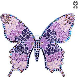 Mozaiekpakket Vlinder Sulki Paars/Roze