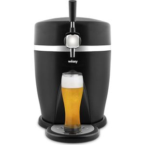 Biertap - Thuistap - Beertender - 5 Liter - Geschikt Voor Biervaten 5 Liter - 3 tot 6° - Geïntegreerd Koelsysteem - Zwart