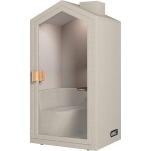 Akoestische Silent Box - Zand - Geluidsdicht - Ingebouwde Bank en Tafel