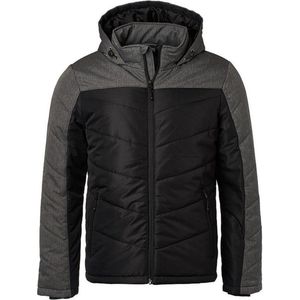 James and Nicholson Heren Winterjas (Zwart/Antraciet Melange)