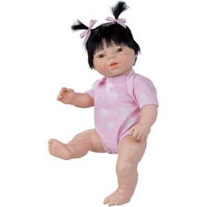 Berjuan Babypop Newborn Met Romper Aziatisch 38 Cm Meisje