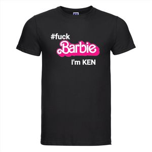 Barbie Ken T-shirt | Grappige tekst | T-shirt tekst | Feest Shirt | Tshirt | Zwart Shirt | Barbie Ken | Feest | Party | Carnaval | Maat L