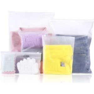 Matte Resealable Bag - 25pcs, Plastic Zipper Bags with Ventilation Hole, 5 Sizes - Home School Travel Essentials
