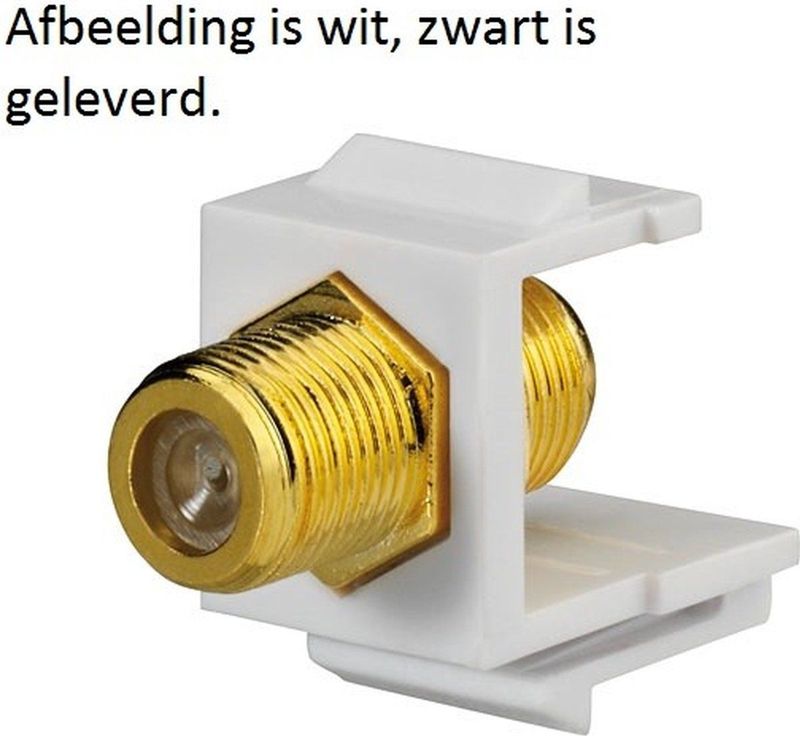 Rutenbeck - Keystone F-connector - Zwart