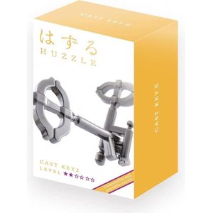 Huzzle Cast Puzzle - Key II (Level 2) - Metalen sleutelpuzzel voor urenlang plezier