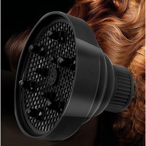 Curly Hair Diffuser, Hair Dryer with Diffuser, Diffuser, Hair Dryer with Easy to Clean and Portable, 1 Silicone Hair Dryer Diffuser, Red, Magenta, Purple, Black, Blue, Green for