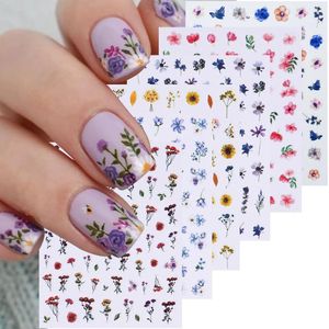 Nail Sticker Set - 6 Pieces Water Transfer Nail Stickers for Creative Nail Designs - Nail Art Decoration