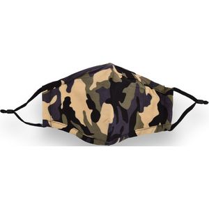 100% Katoen Mondkapjes Camouflage Kleur - Niet-Medisch - Comfortabel - Wasbaar - Voor Dames & Heren
