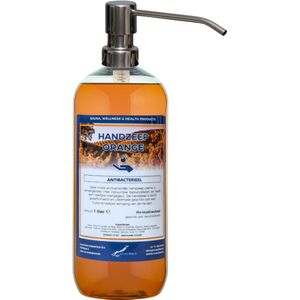 Handzeep Orange 1 liter - met gratis RVS zilverkleurige pomp