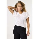 GARCIA - Effen T-shirt - Wit - Korte Mouw