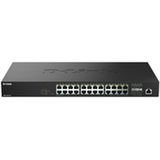 D-Link DMS-1250-28P/E netwerk-switch Managed L2 2.5G Ethernet (100/1000/2500) Power over Ethernet (PoE) Zwart