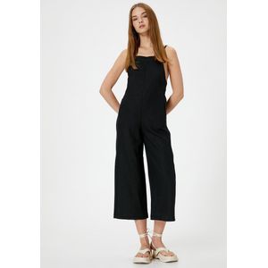 Touw kraag Linnen Jumpsuit