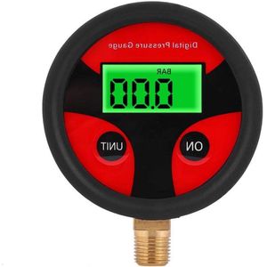 Luchtdrukmeter voor auto, vrachtwagen en motorfiets - 0-200PSI LCD digitaal