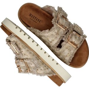 Mustang Slippers - Dames - Beige - Maat:37