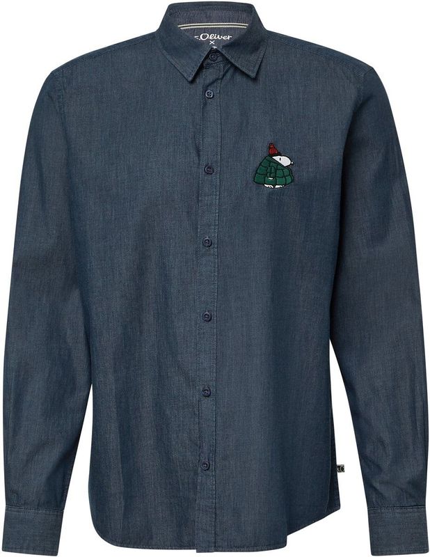 Shirt met lange mouwen en Peanuts® print, 58 d1, S