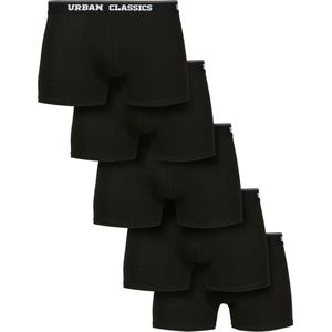 Urban Classics - Organic 5-Pack Boxershorts set - S - Zwart