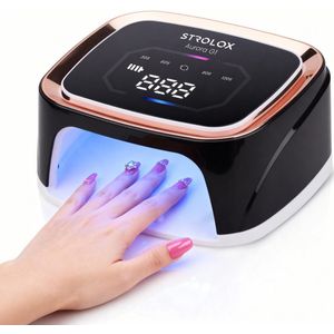 Strolox® UV Lamp Gelnagels Pro - Nagellamp - Nagellamp UV Led - Nageldroger - Draadloos - Reflecterende binnenkant - Zwart