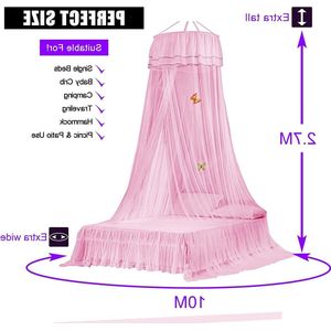 Dubbele kinderhemel meisjes - prinses muggennet kinderkamer decoratie