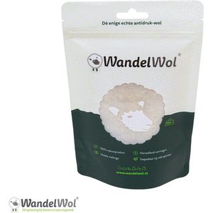WandelWol 20 gram antidruk-wol - 100% unieke melange - rijk aan lanoline
