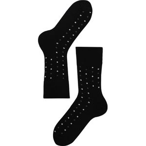 Lenz Longlife Think About Sokken Zwart Grijs/Wit Stippen Man 2Pack 42-44