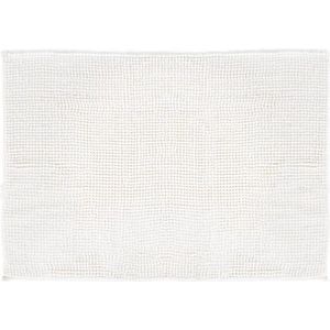 Lucy's Living Luxe badmat POL White– 60 x 90 cm - wit - creme - badkamer mat - badmatten - badtextiel - wonen – accessoires