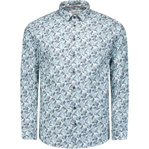 Print stretch overhemd