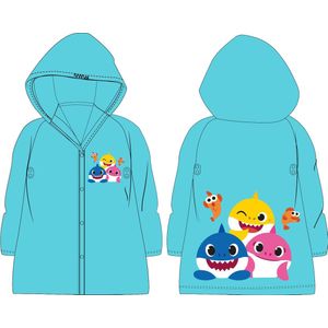 Regenjas Kind Baby Shark Blauw maat 104/110