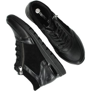 Remonte Dames Veterboot - R6776-02 Zwart - Maat 36