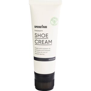 Springyard Therapy Shoe Cream White - Schoenpoets wit - schoencrème voor glad leer - tube met spons - 75ml