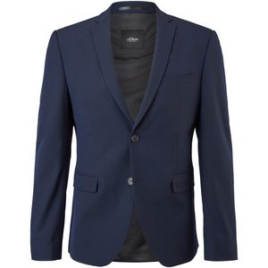 s.Oliver BLACK LABEL - Business-colbert - Donkerblauw - Slim Fit