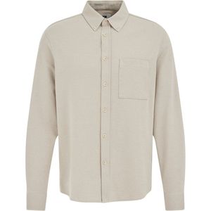 WE Fashion - Gebreid Shirt - Beige - Regular Fit