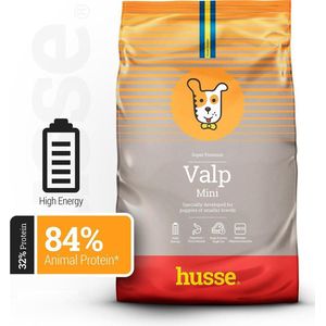 Husse Valp Mini - Puppyvoer Droogvoer, Puppy Voer, Hondenvoer Droog, Hondenbrokken Junior - 2 x 7 kg