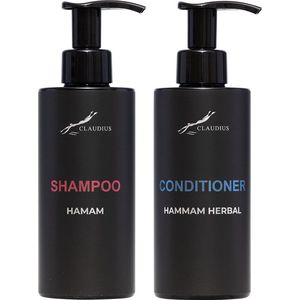 Douchepakket - Shampoo Hamam + Hammam Herbal Conditioner - 300 ml per fles - bodycare - luxe fles - set van 2 stuks - Cadeau