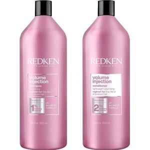 Redken Volume Injection shampoo en conditioner duo 1000ml - extra voordelig