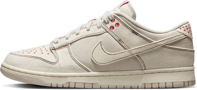 Nike Dunk Low Retro SE - Sneaker - Gebroken Wit/Rood - Limited Edition