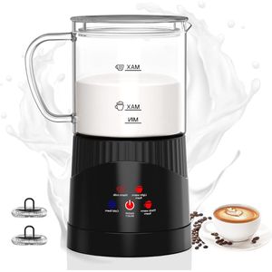 Elektrische melkopschuimer - 400 ml inductie - Automatische uitschakeling - Latte macchiato cappuccino - Zwart