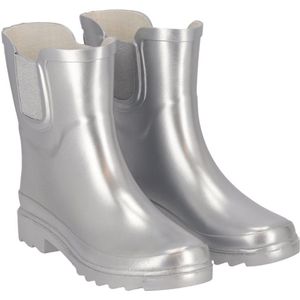 Silver Metallic damesregenlaars Chelsea Rubber van XQ 38