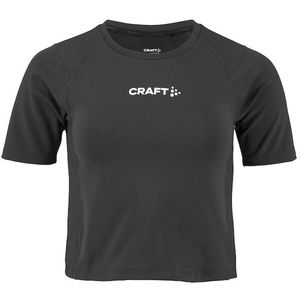 Craft Rush 2.0 Crop Top Dames - Zwart | Maat: XS