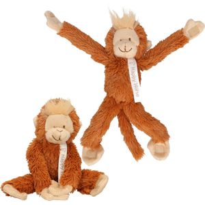 2x stuks happy Horse pluche aapje knuffel 23 cm - apen knuffels