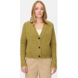 camel active - Cardigan - Olijf - Raglanmouwen en Knoopsluiting