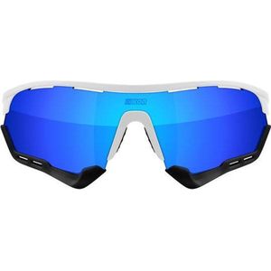 Scicon - Fietsbril - Aerotech XXL - Wit Gloss - Multimirror Lens Blauw