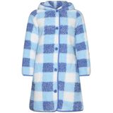 Rebelle - Frozen Sky - Badjas - Blauw/Wit - Fleece - Geruit